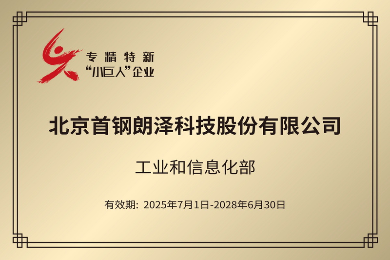 国家专精特新“小巨人”企业
